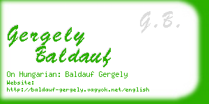 gergely baldauf business card